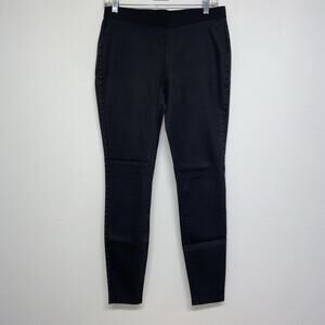 Eileen Fisher Black Organic Cotton Skinny Jean Women's Size S Pull On